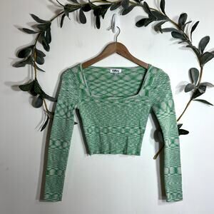 RedBerry Green Ribbed Long Sleeve